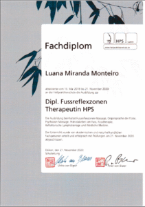 Fachdiplom Fussreflexzonen Therapeutin