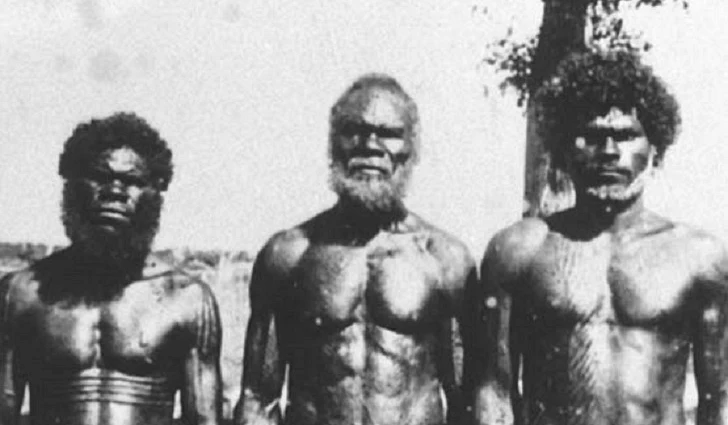 Drei australische Ureinwohner